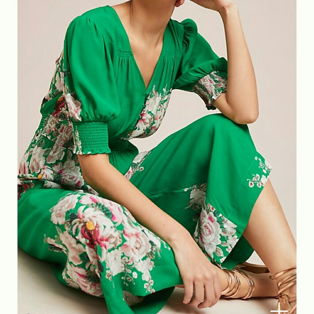 Longwood Floral Jumpsuit/Anthropology